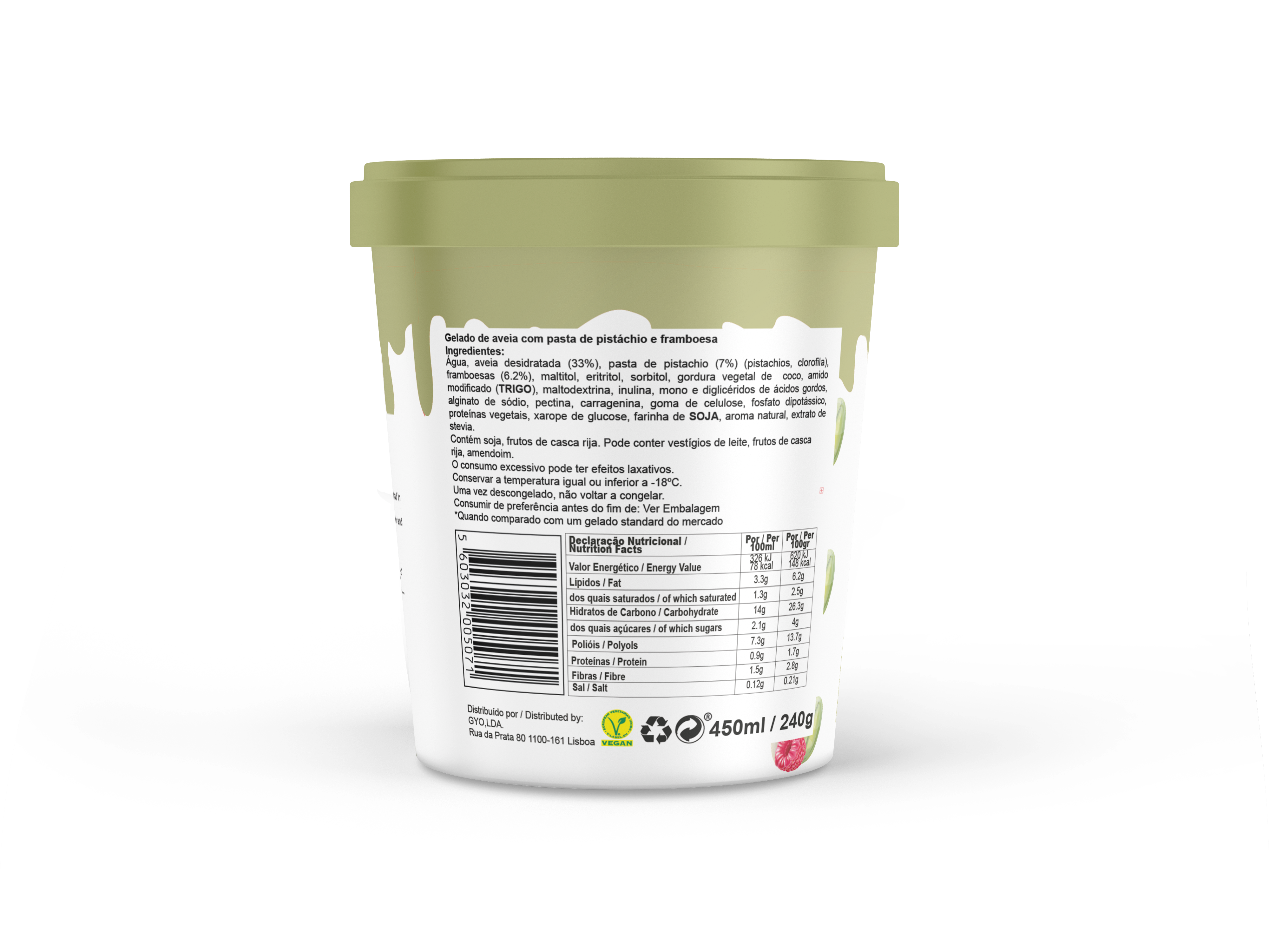 Kissed By Berries Pistachio 440ml